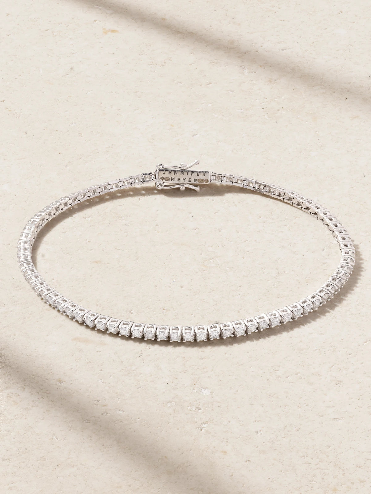 4-prong Small 18-karat White Gold Diamond Tennis Bracelet