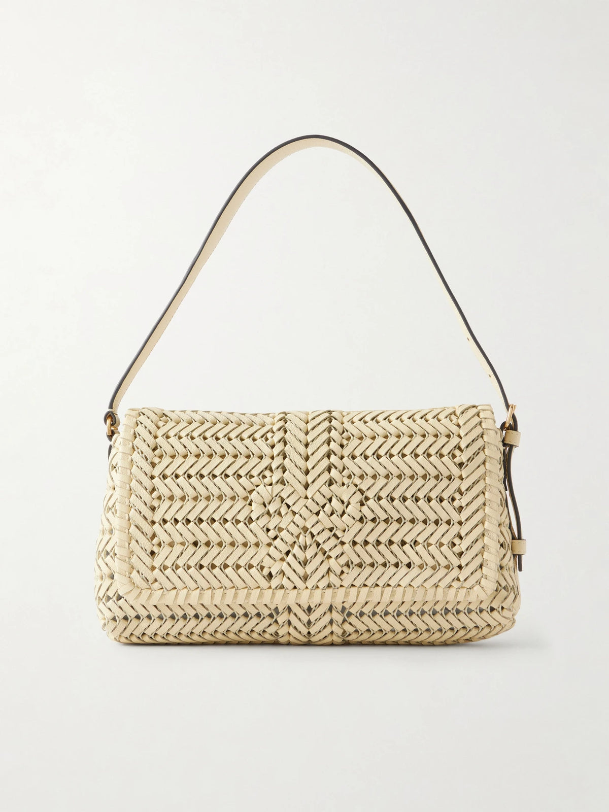 The Nesson Woven Leather Shoulder Bag