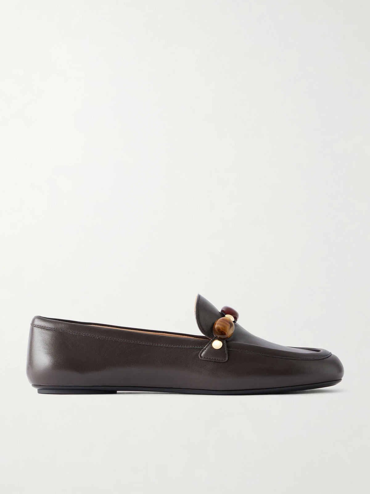 Gianvito Rossi Embellished Leather Loafers