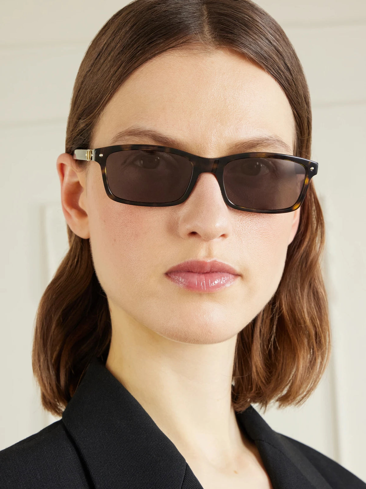 Image of Sunglasses. Product name - Petit Cd S1i Square-frame Tortoiseshell Acetate Sunglasses in Multi colour by brand - DIOR Eyewear