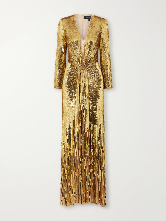 Jenny Packham Narcissus Embellished Tulle Gown