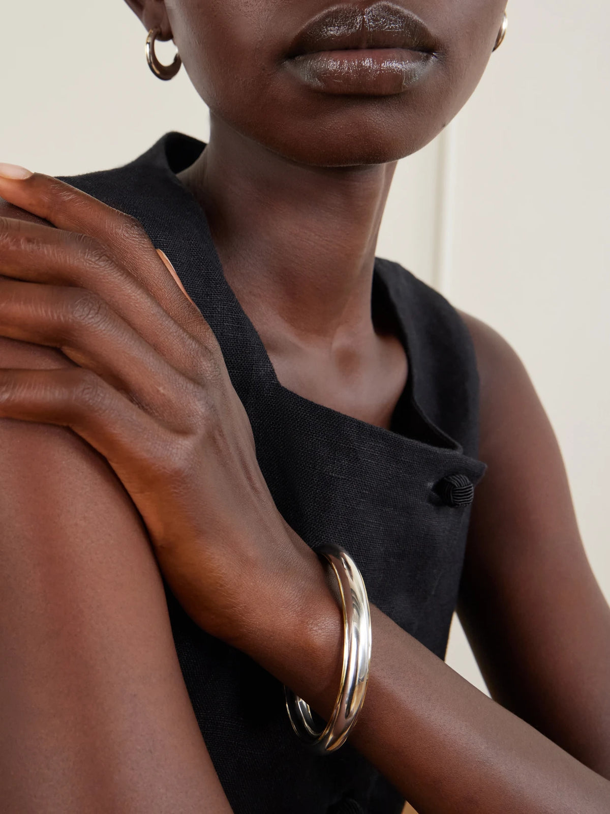 Image of Bracelets. Product name - The Heidi Gold-plated Sterling Silver Bracelet in XS/S colour by brand - LIÉ STUDIO