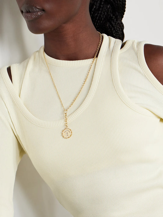 Image of Necklaces. Product name - Pause Medium Mixed Belcher Extension 18-karat Gold Diamond Necklace in Multi colour by brand - FoundRae