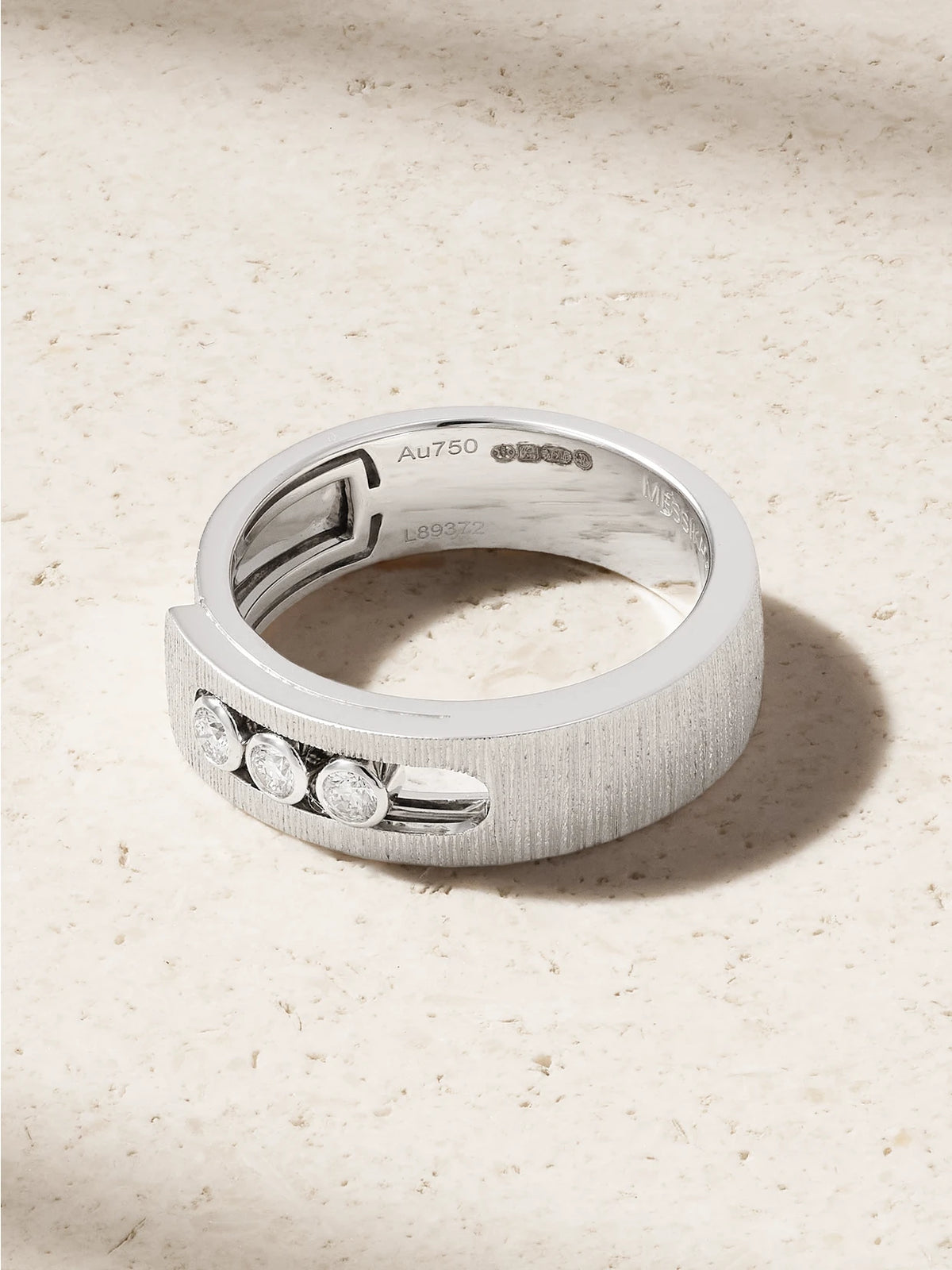 Move Noa Ciselé 14-karat White Gold Diamond Ring
