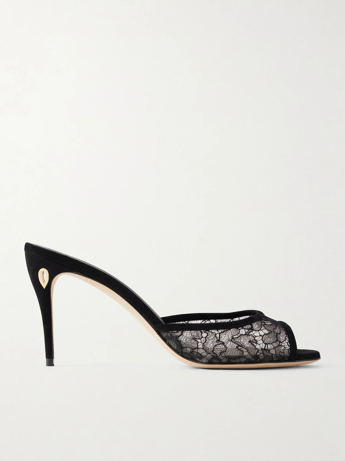 Guido 85 Suede-trimmed Lace Sandals