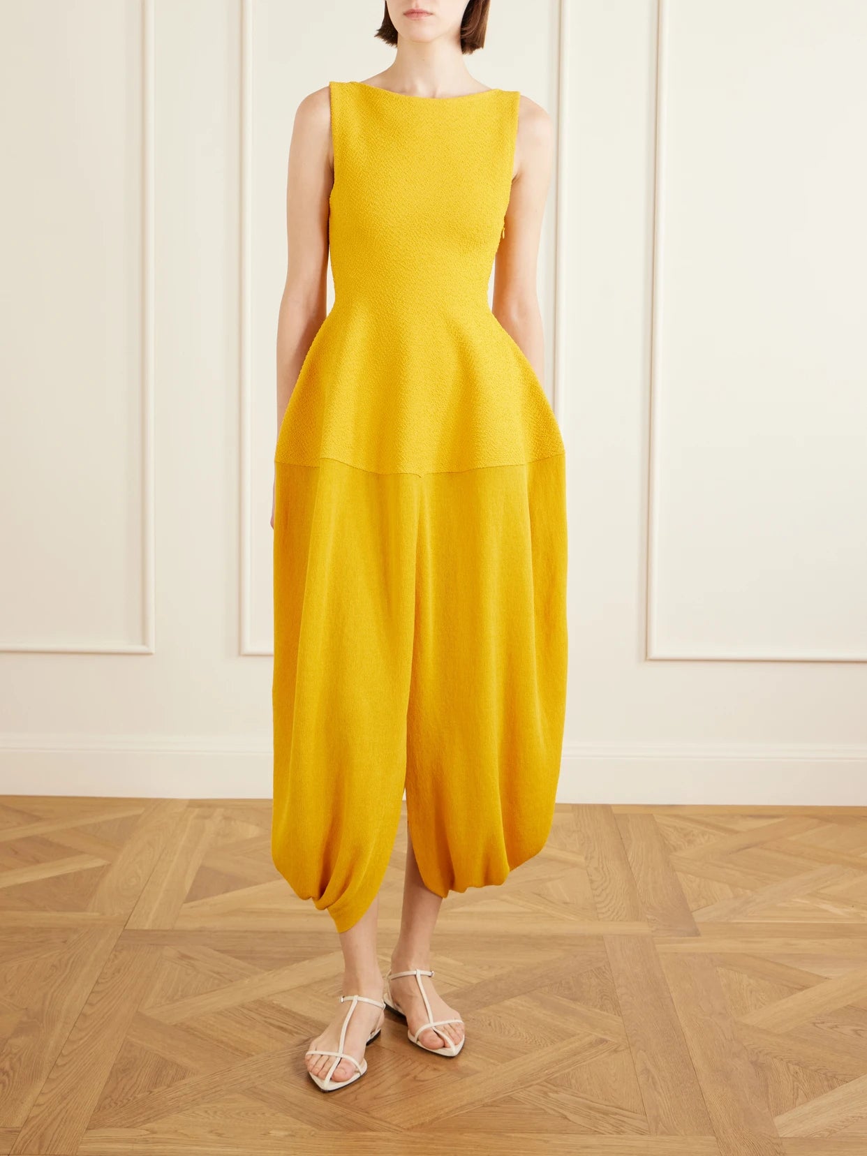 Sukki Open-back Draped Jersey Midi Dress