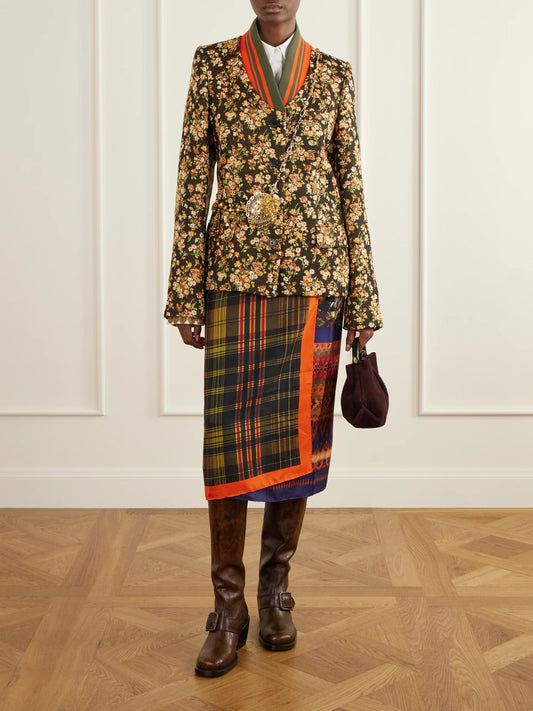 Image of Boots. Product name - Full-grain Leather Over-the-knee Boots in Dark brown colour by brand - Dries Van Noten