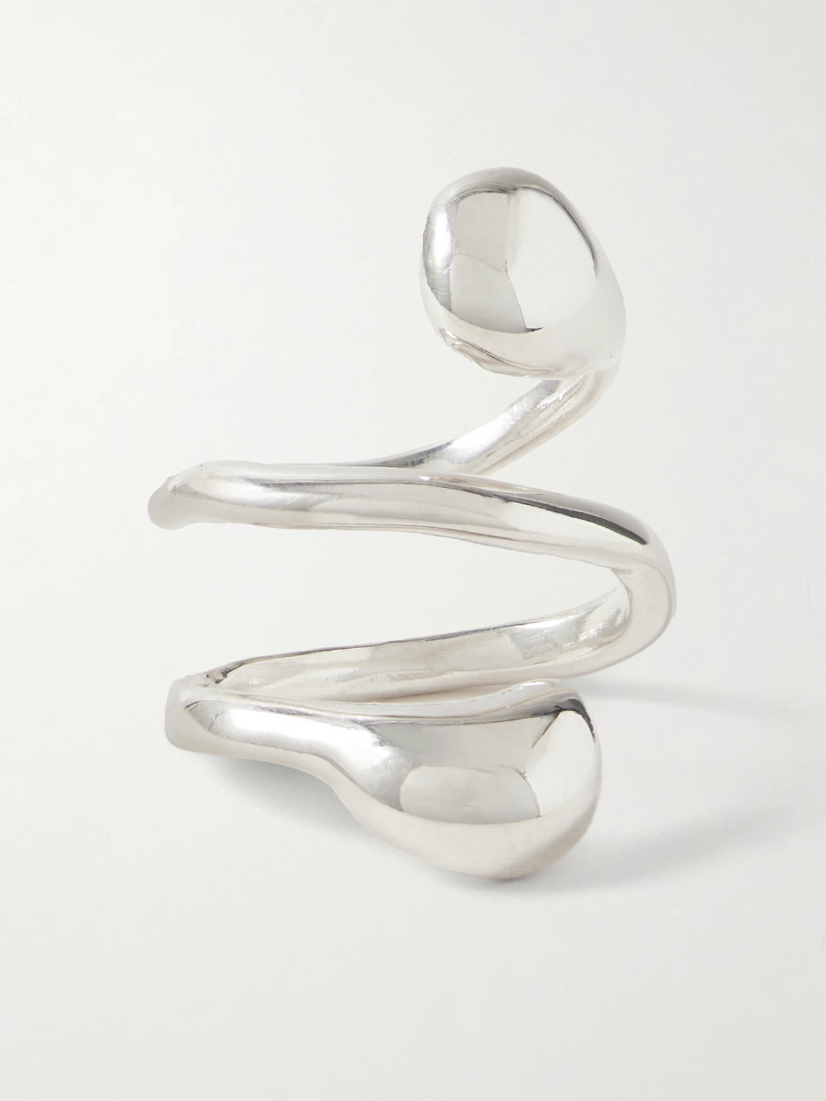 Dual Flora Recycled Silver Ring