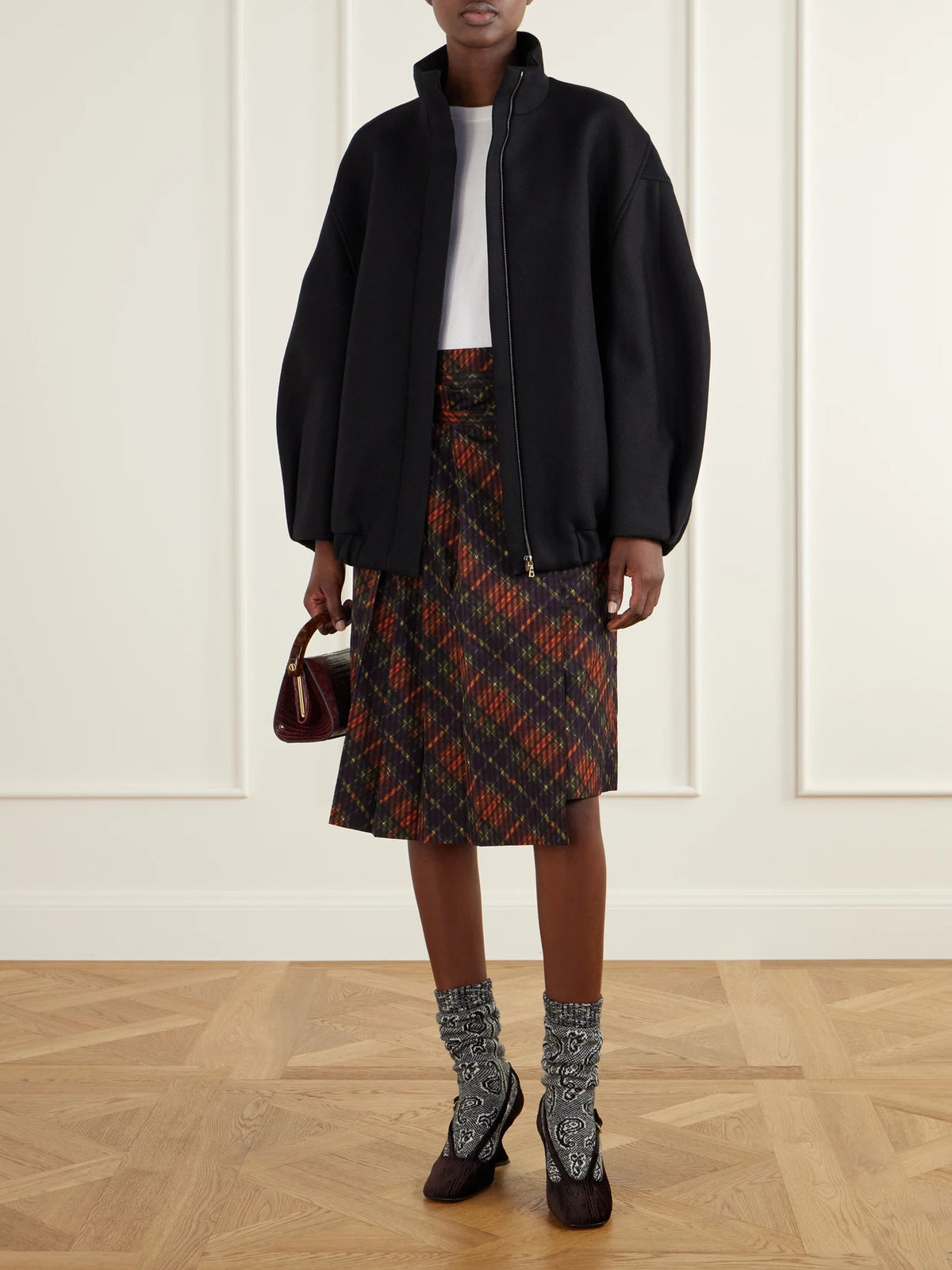 Dries Van Noten Croc-effect Leather Tote