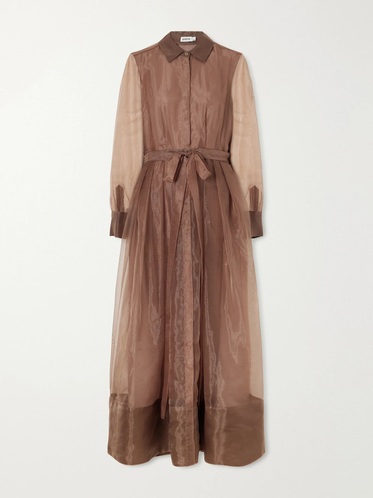 SIMKHAI Montgomery Belted Organza Gown
