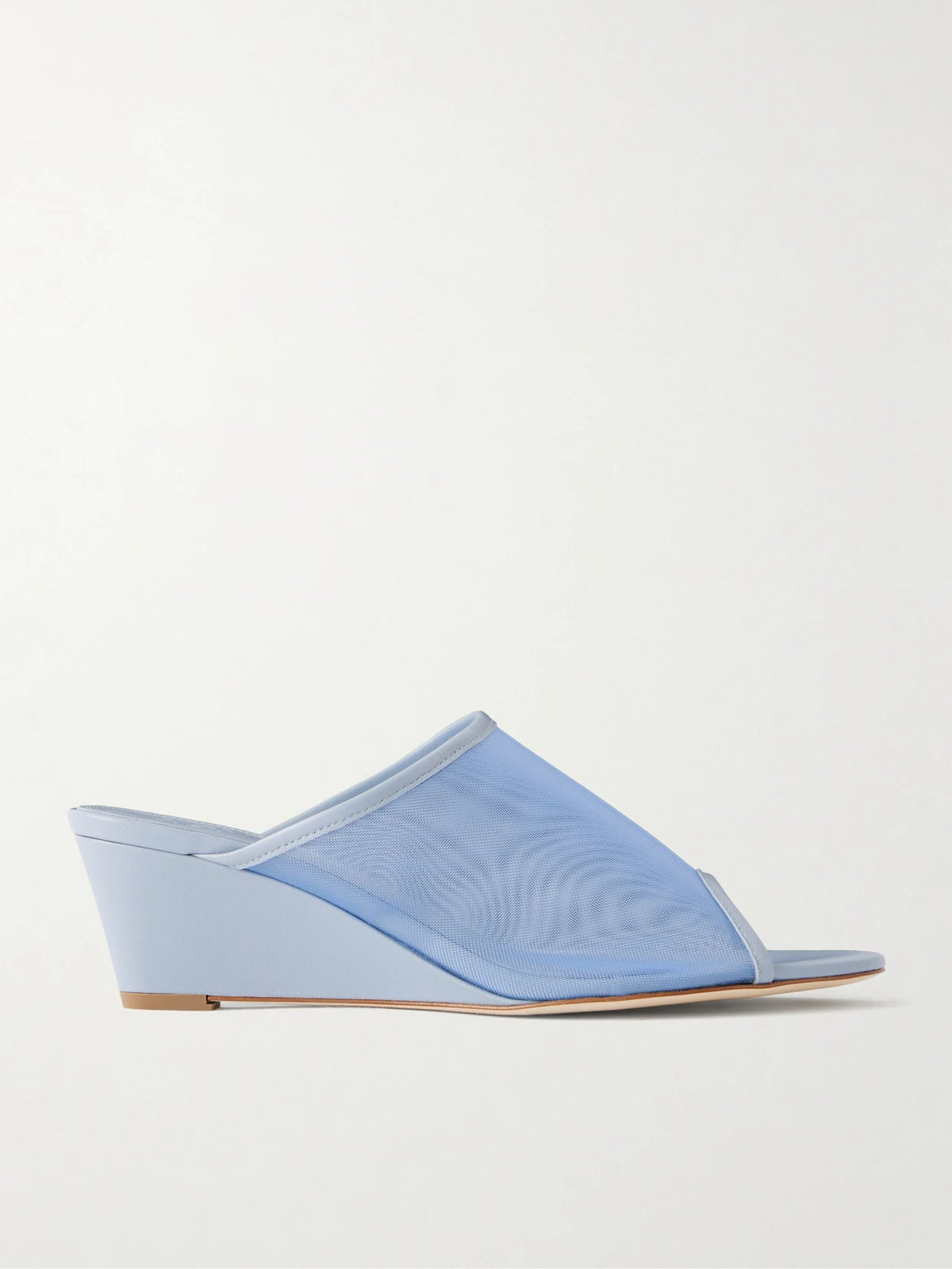 Suzanne Leather-trimmed Mesh Sandals