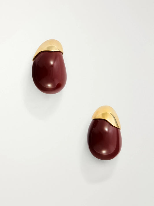 Lizzie Fortunato Toro Gold-plated Enamel Earrings