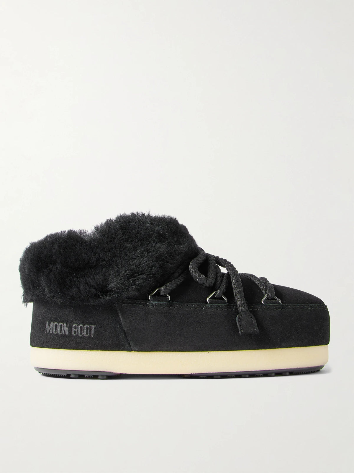 Evx Shearling-trimmed Suede Ankle Boots