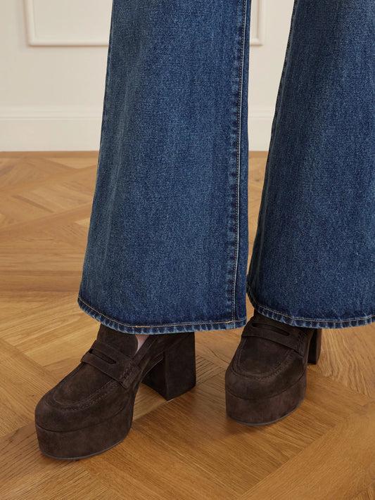 Jenna 35 Suede Platform Pumps