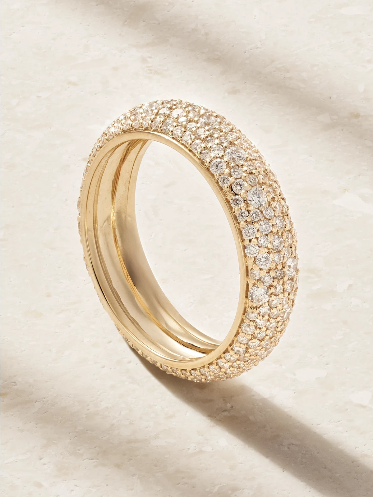 First Spark 14-karat Gold Diamond Ring