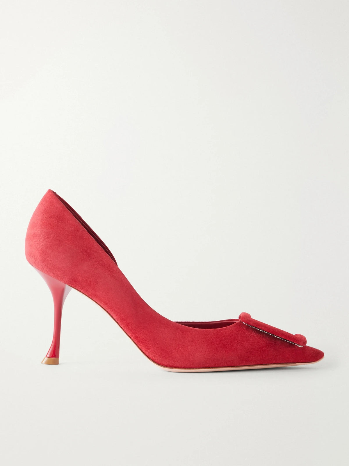 Roger Vivier Viv In The City 85 Suede Pumps