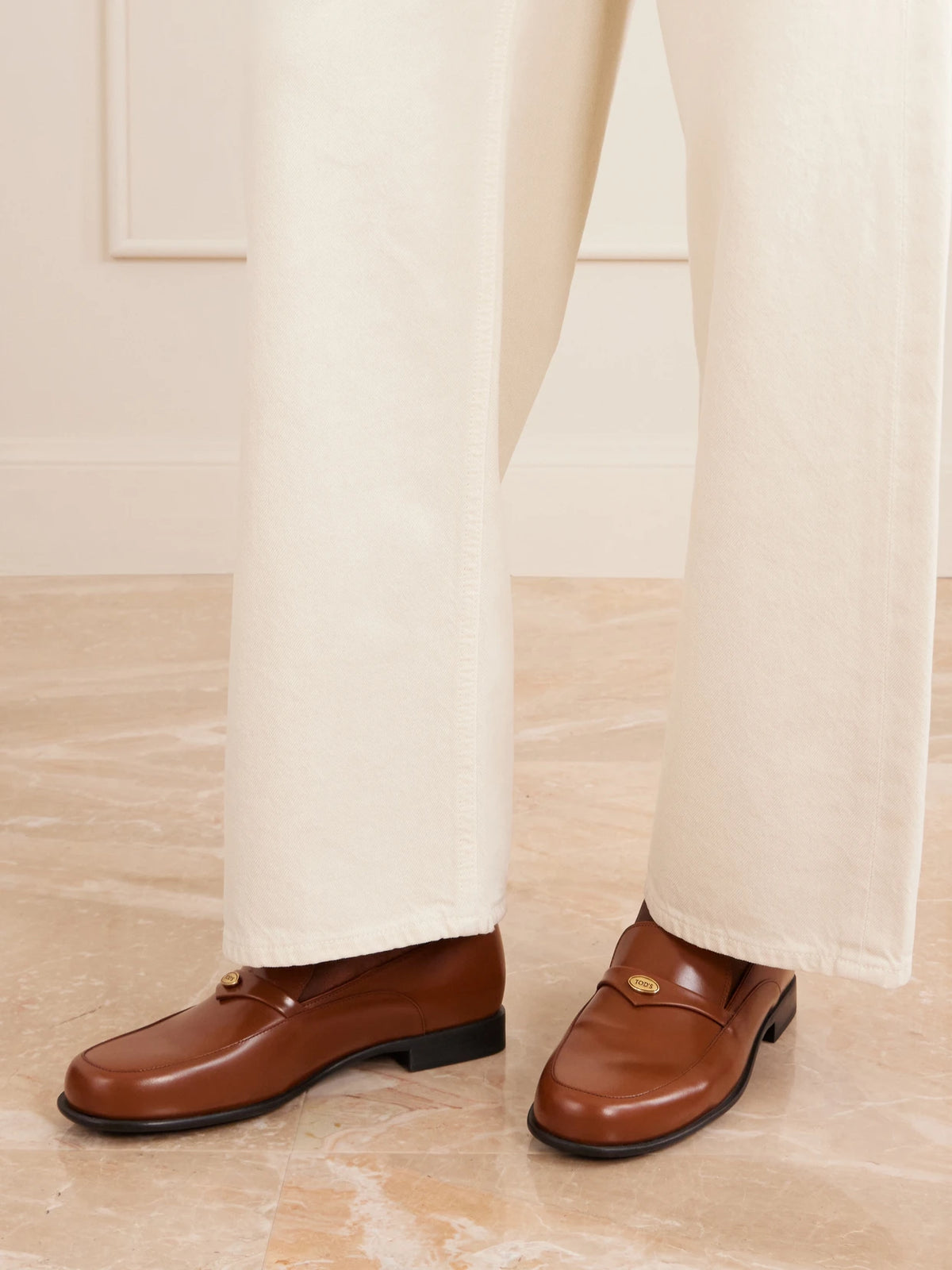 Gomma 19 Logo-embellished Leather Loafers