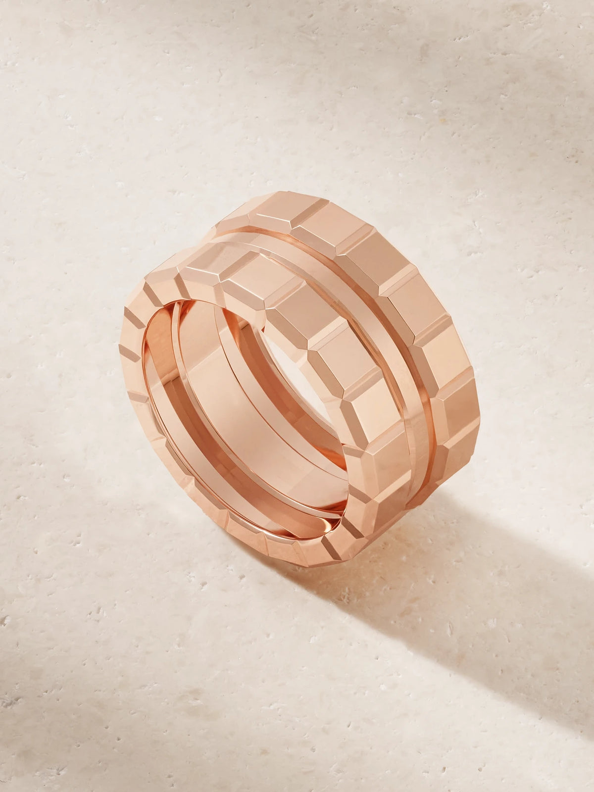 Ice Cube 18-karat Rose Gold Ring