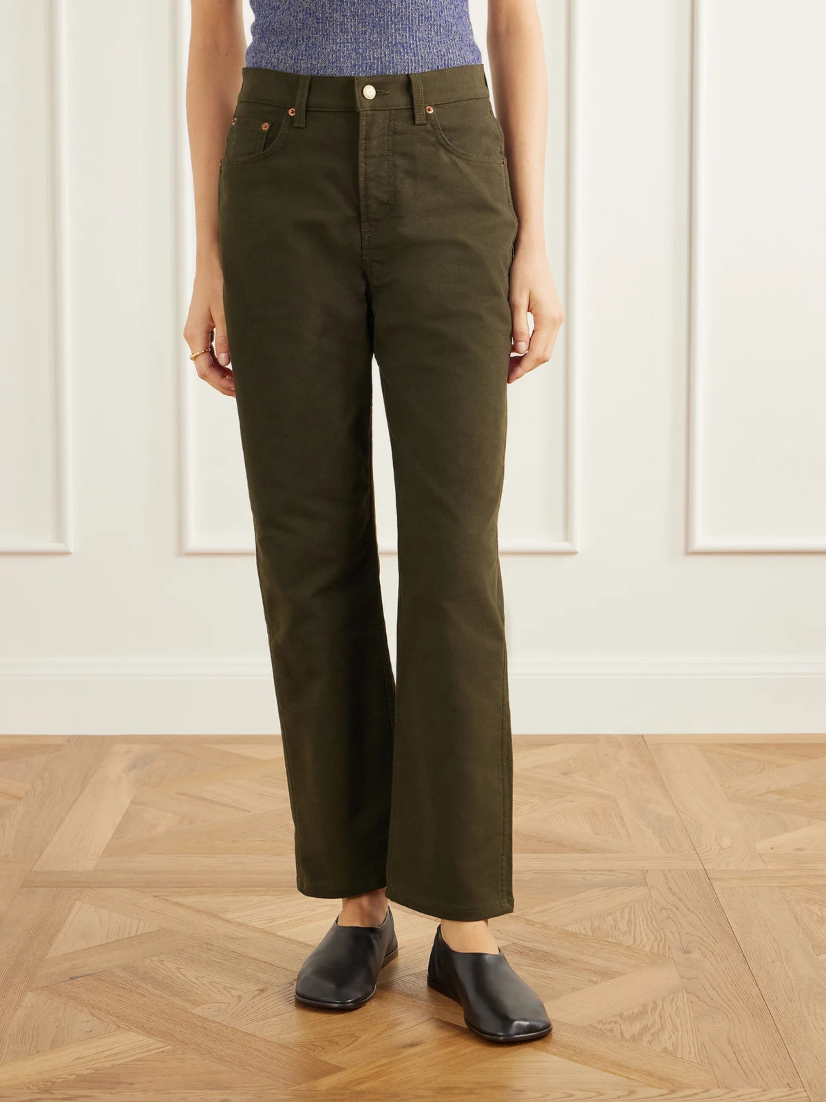 B SIDES Plein Mid-rise Straight-leg Jeans