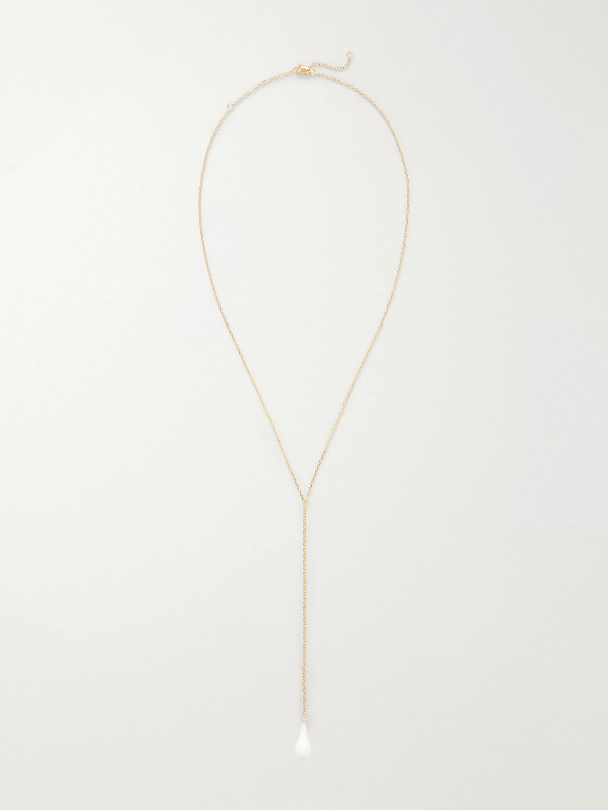 Drop Crystal-embellished Gold-plated Necklace