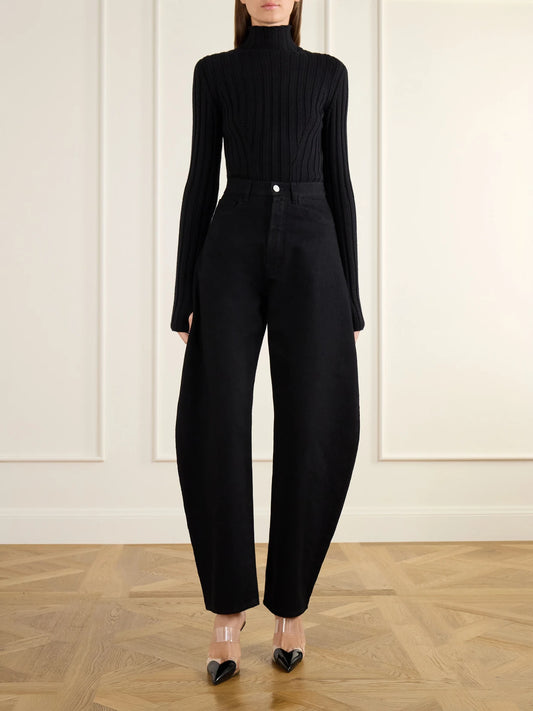 Image of Heels. Product name - Le Caur 90 Pu And Patent-leather Mules in Black colour by brand - Alaïa