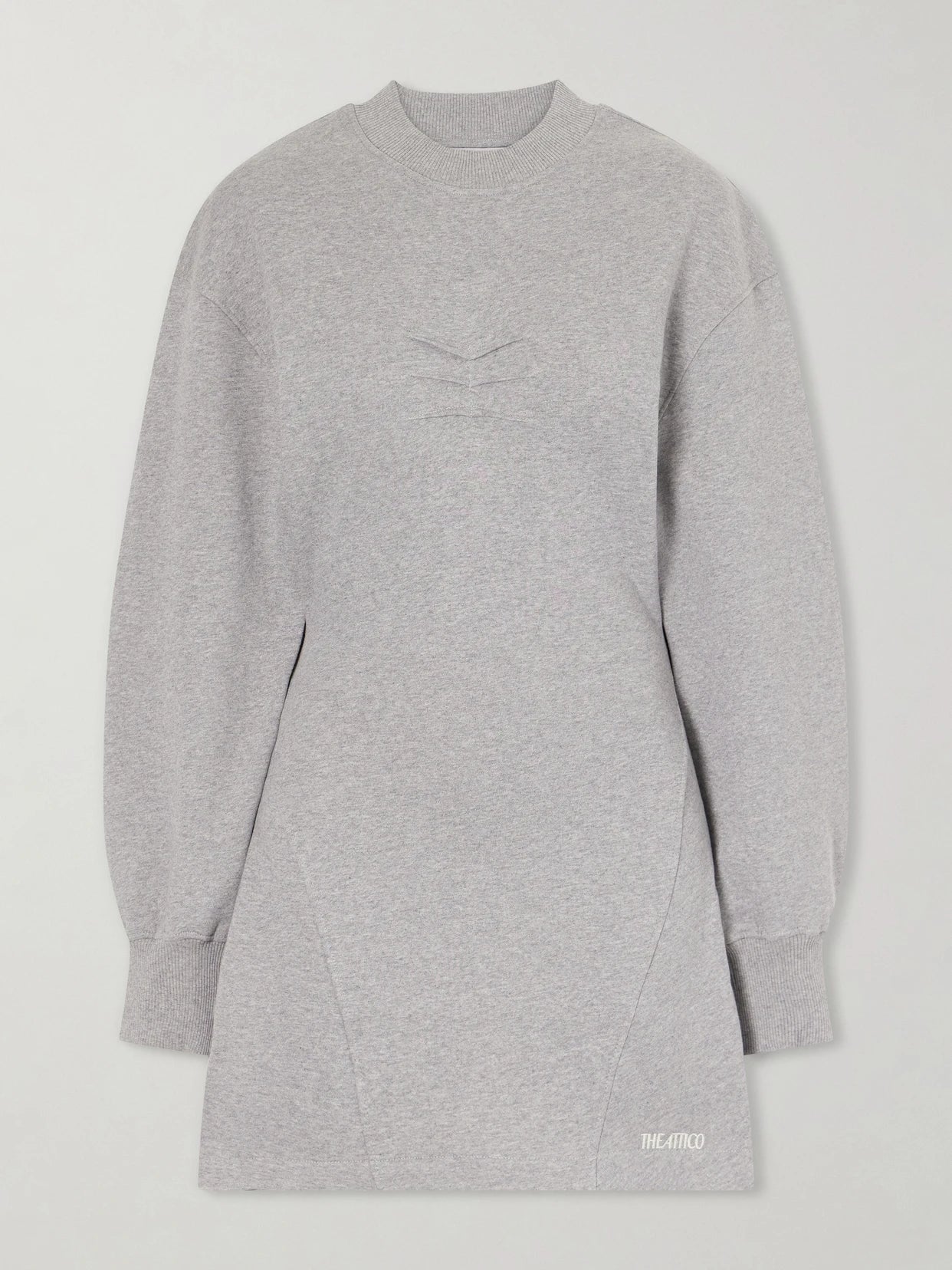 Image of Dresses. Product name - Cotton-jersey Mini Dress in Gray colour by brand - The Attico