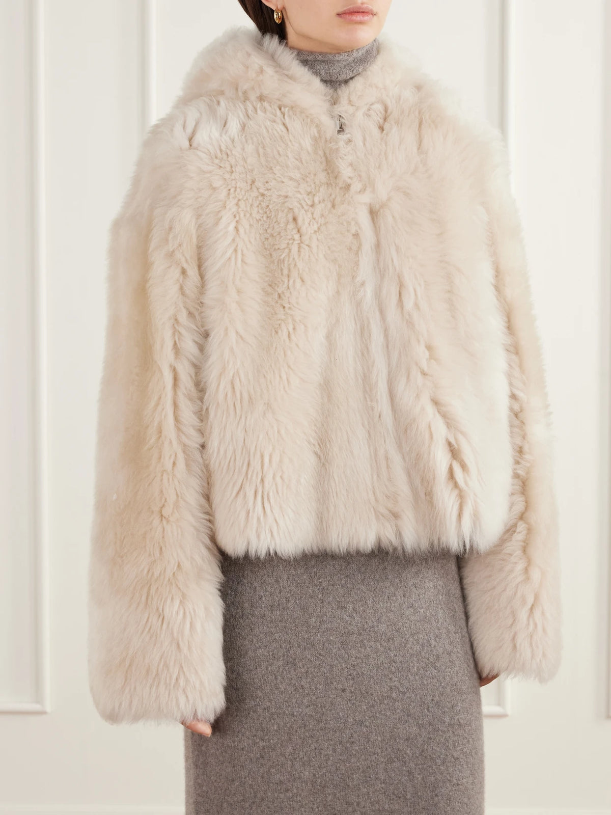 ARMA Bianca Hooded Shearling Jacket