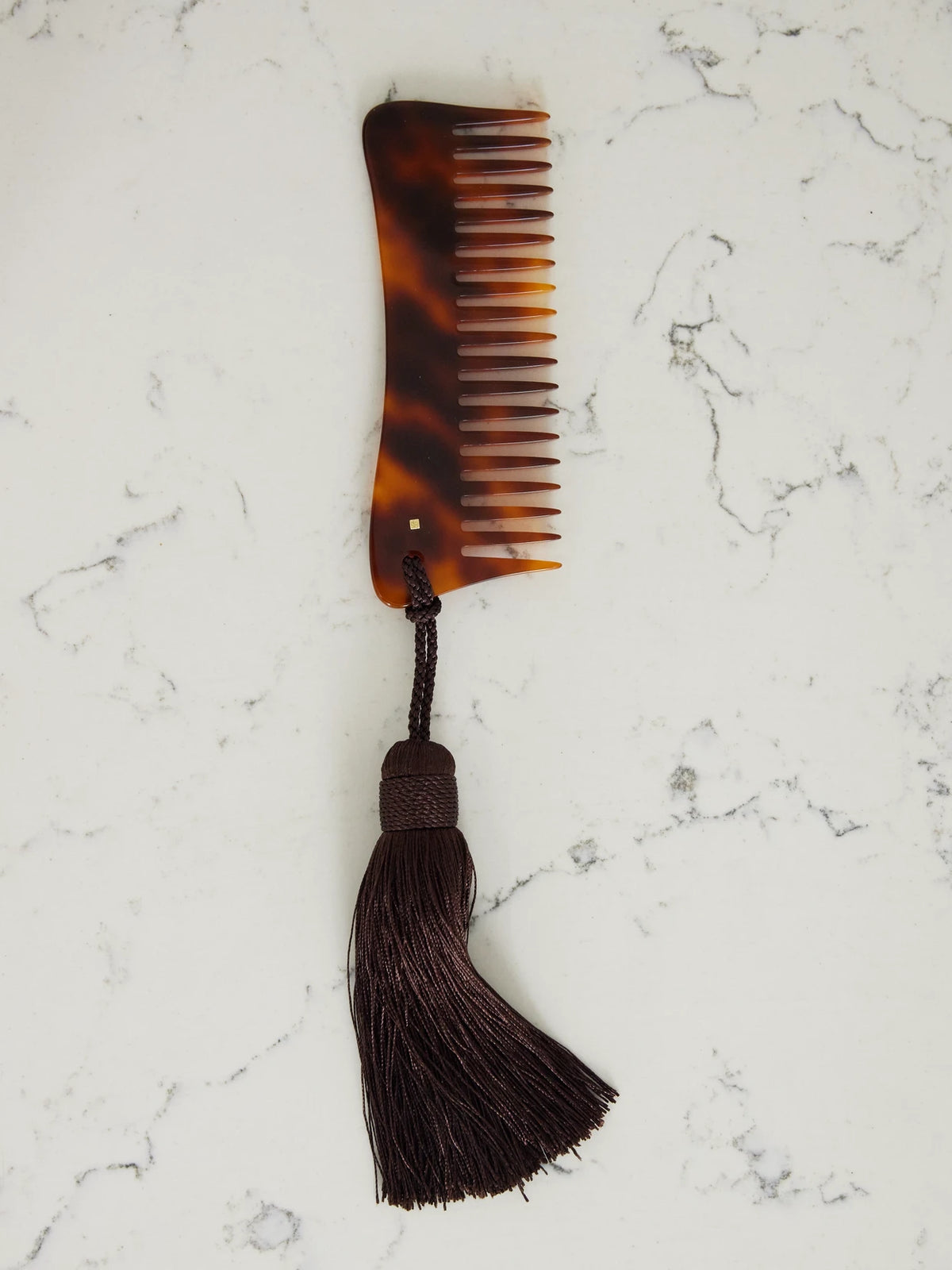 Tasseled Tortoiseshell Acetate Comb