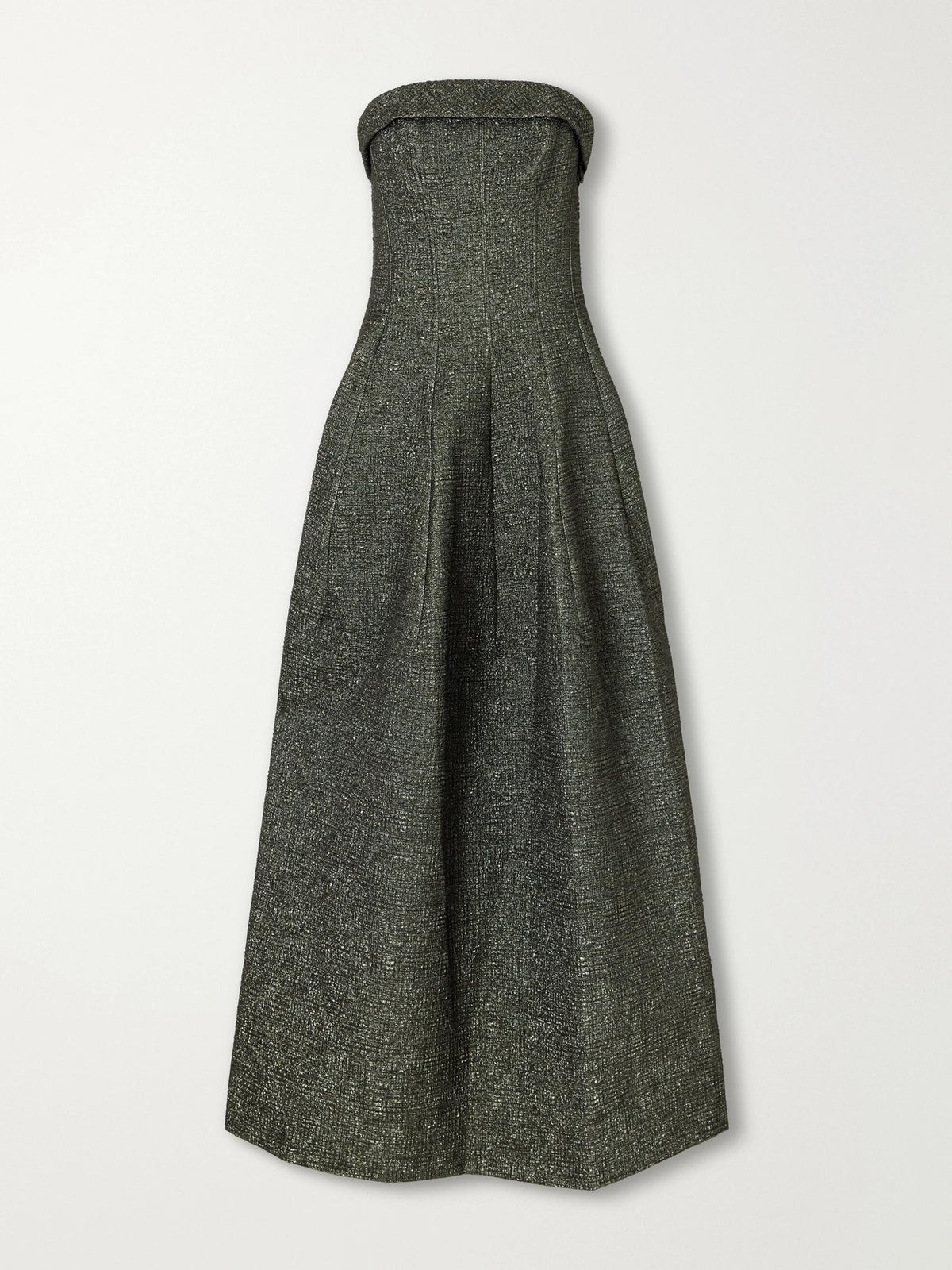 SIMKHAI Octavia Strapless Jacquard Gown