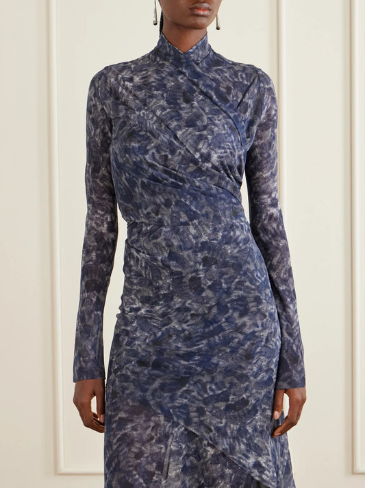 Meena Printed Silk-chiffon Blouse