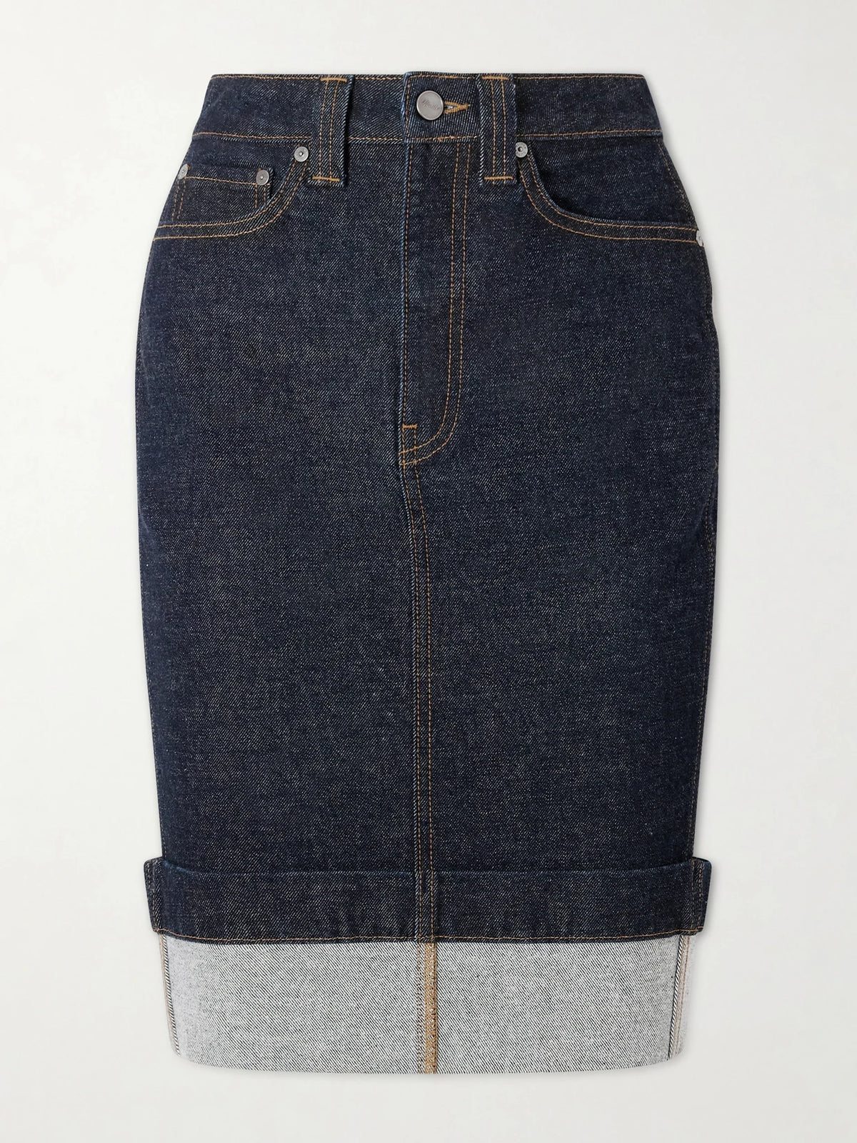 KHAITE Kendra Denim Skirt