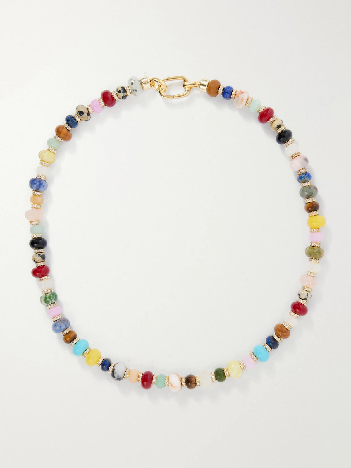 Martha Calvo Gemstones And Crystals Gold-toned Beaded Necklace
