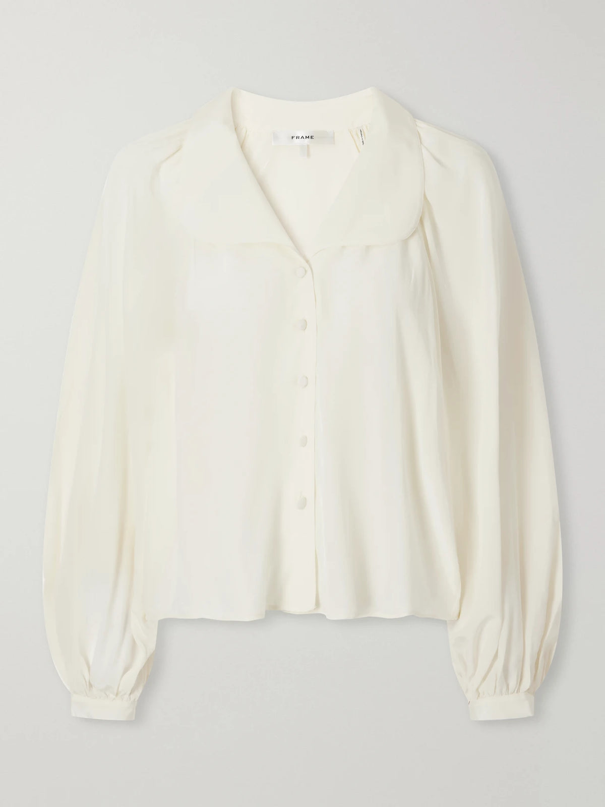 FRAME The Gala Silk-crepe De Chine Blouse