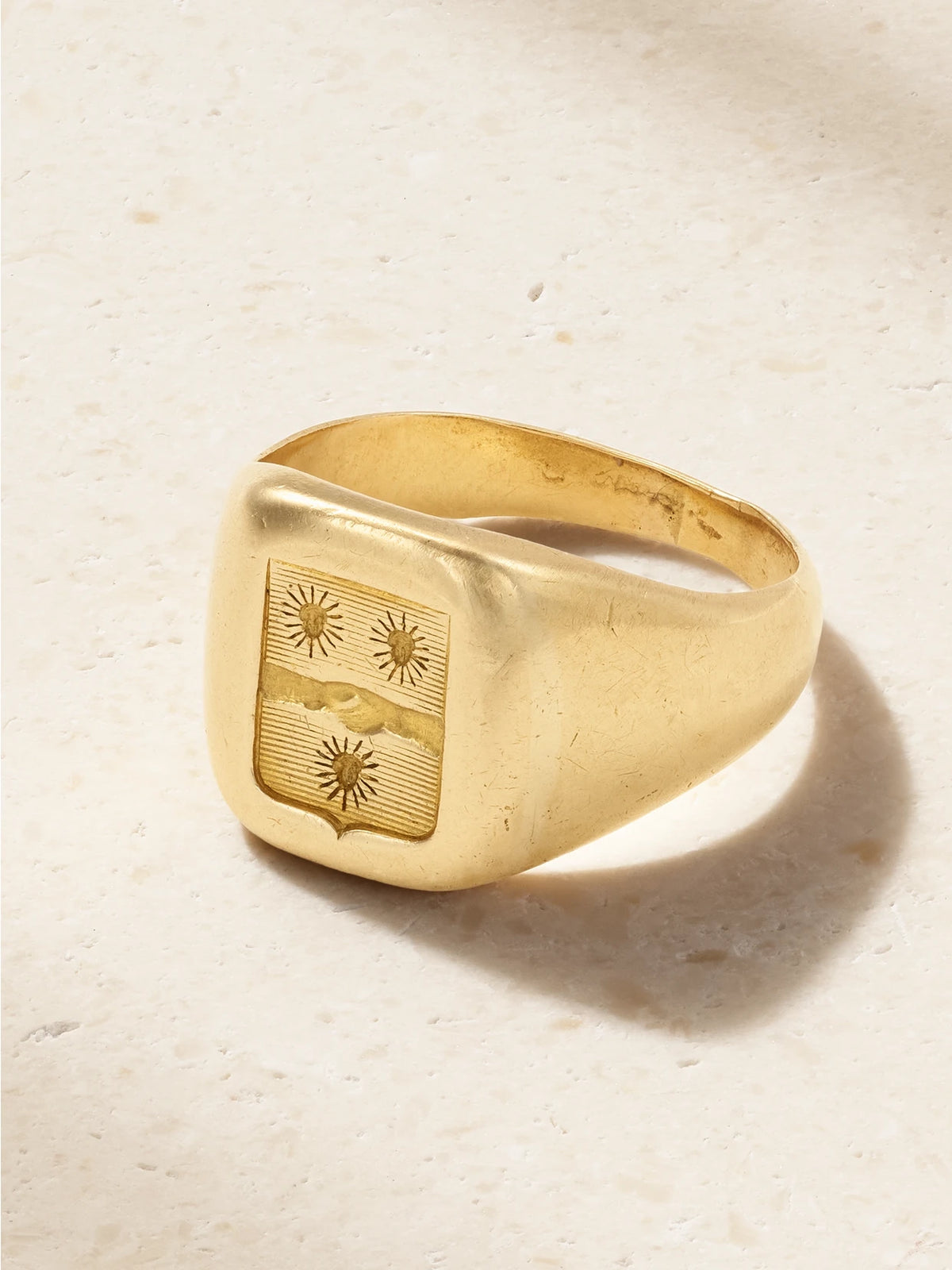 Stephanie Windsor Vintage 1900s Gold Signet Ring