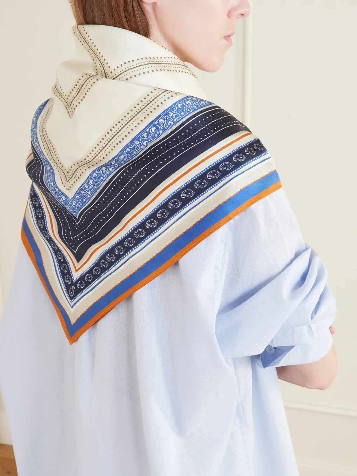 Collector Logo-print Silk-twill Scarf