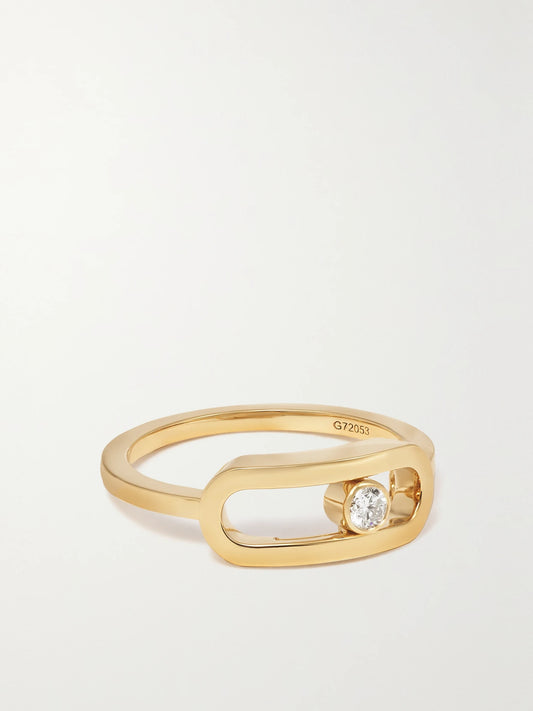 Move Uno 18-karat Gold Diamond Ring