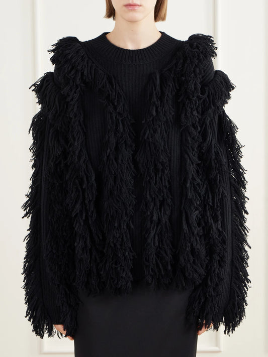 LISA YANG Kiri Fringed Cashmere Sweater