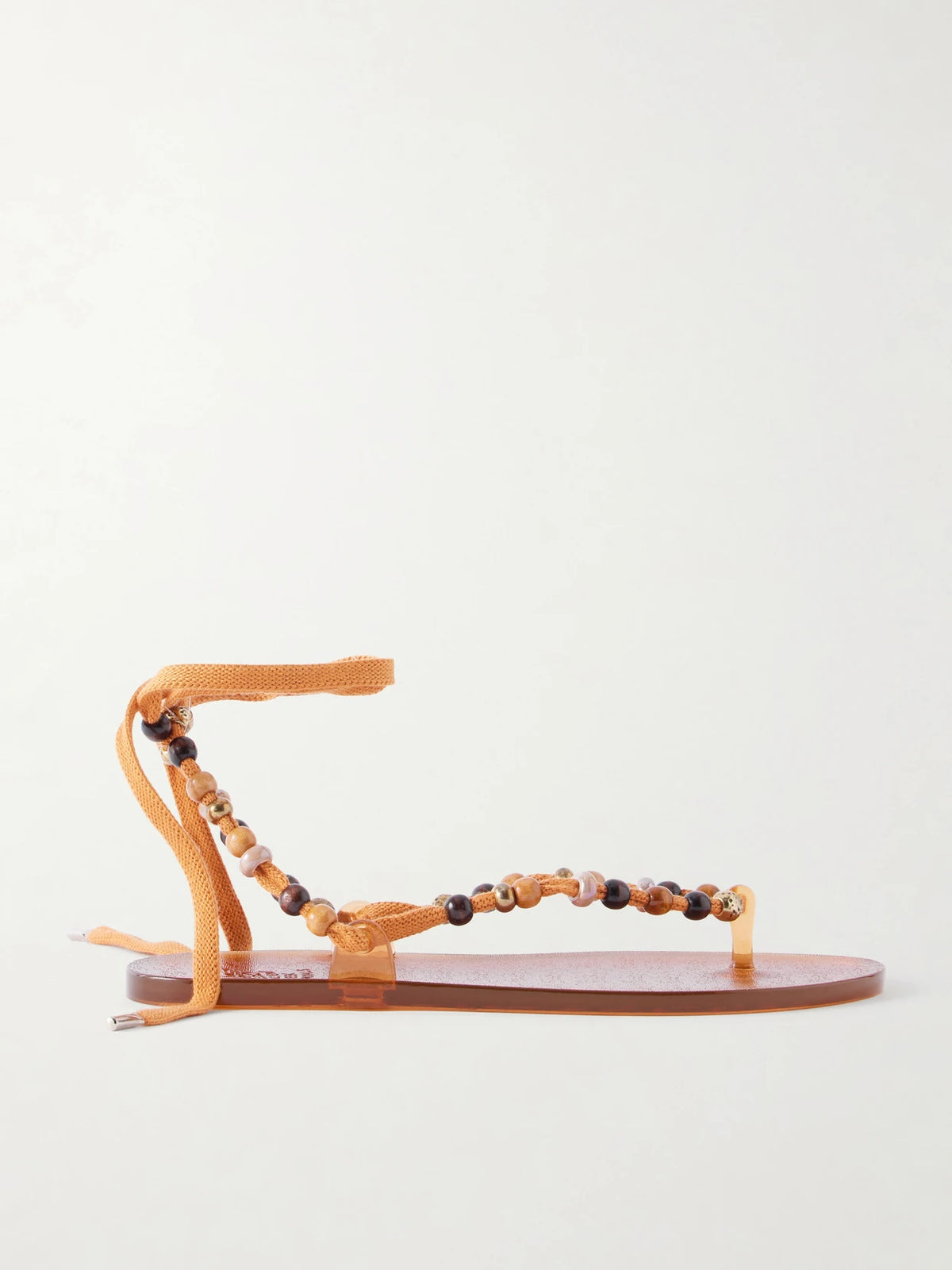 Esther Bead-embellished Jelly Thong Sandals