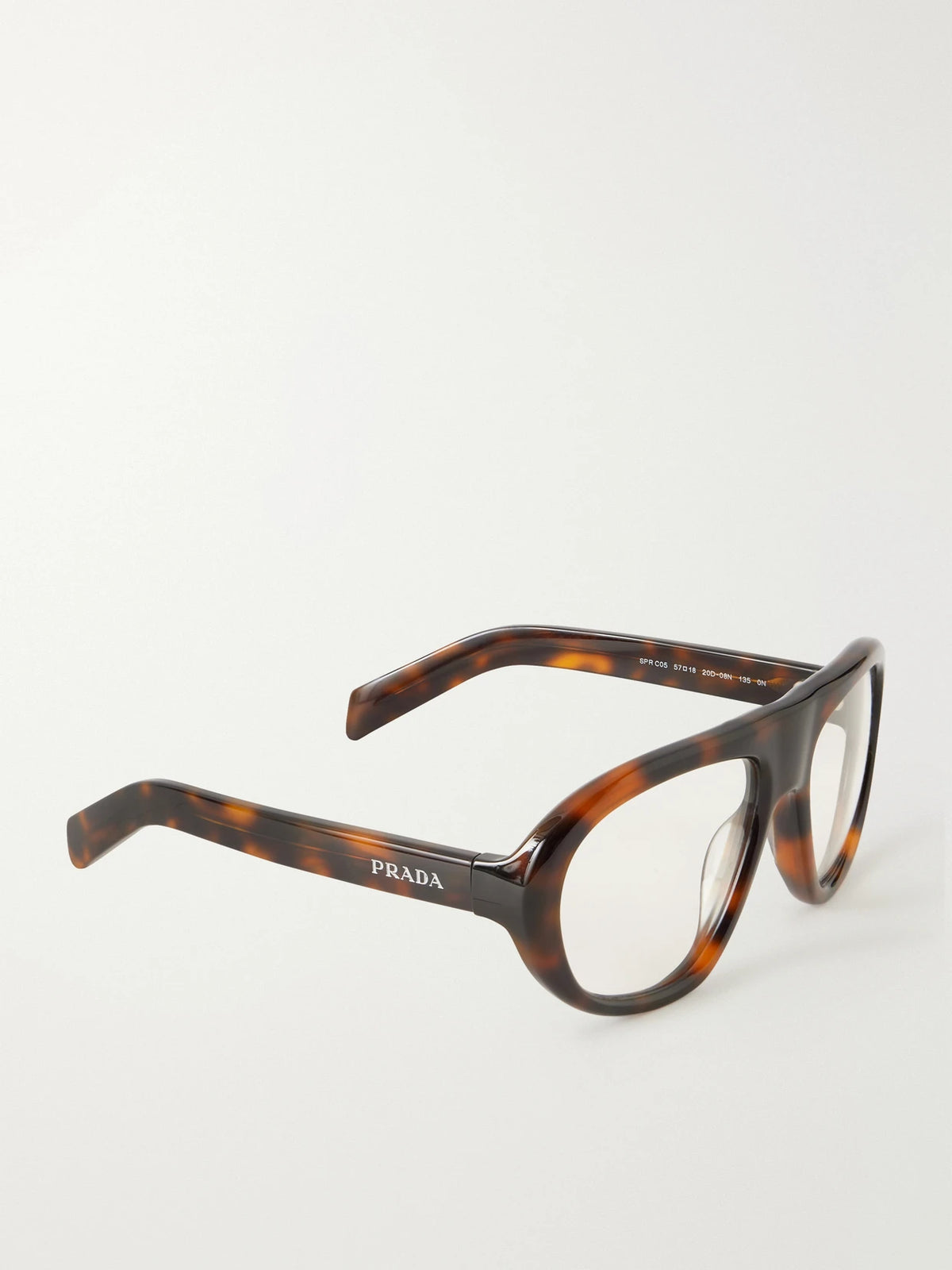 Prada Eyewear Aviator-style Tortoiseshell Acetate Optical Glasses