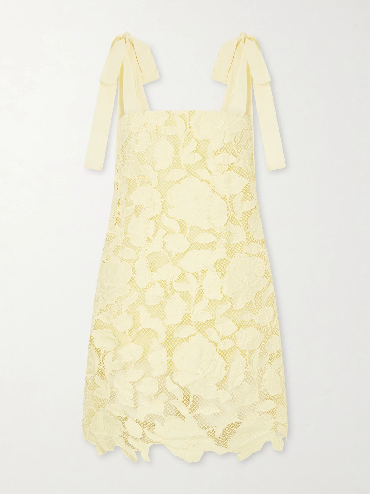 Marigold Cotton-lace Mini Dress