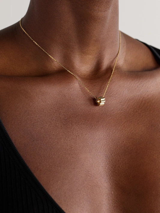 Image of Necklaces. Product name - Edge 18-karat Gold Necklace in Multi colour by brand - Viltier