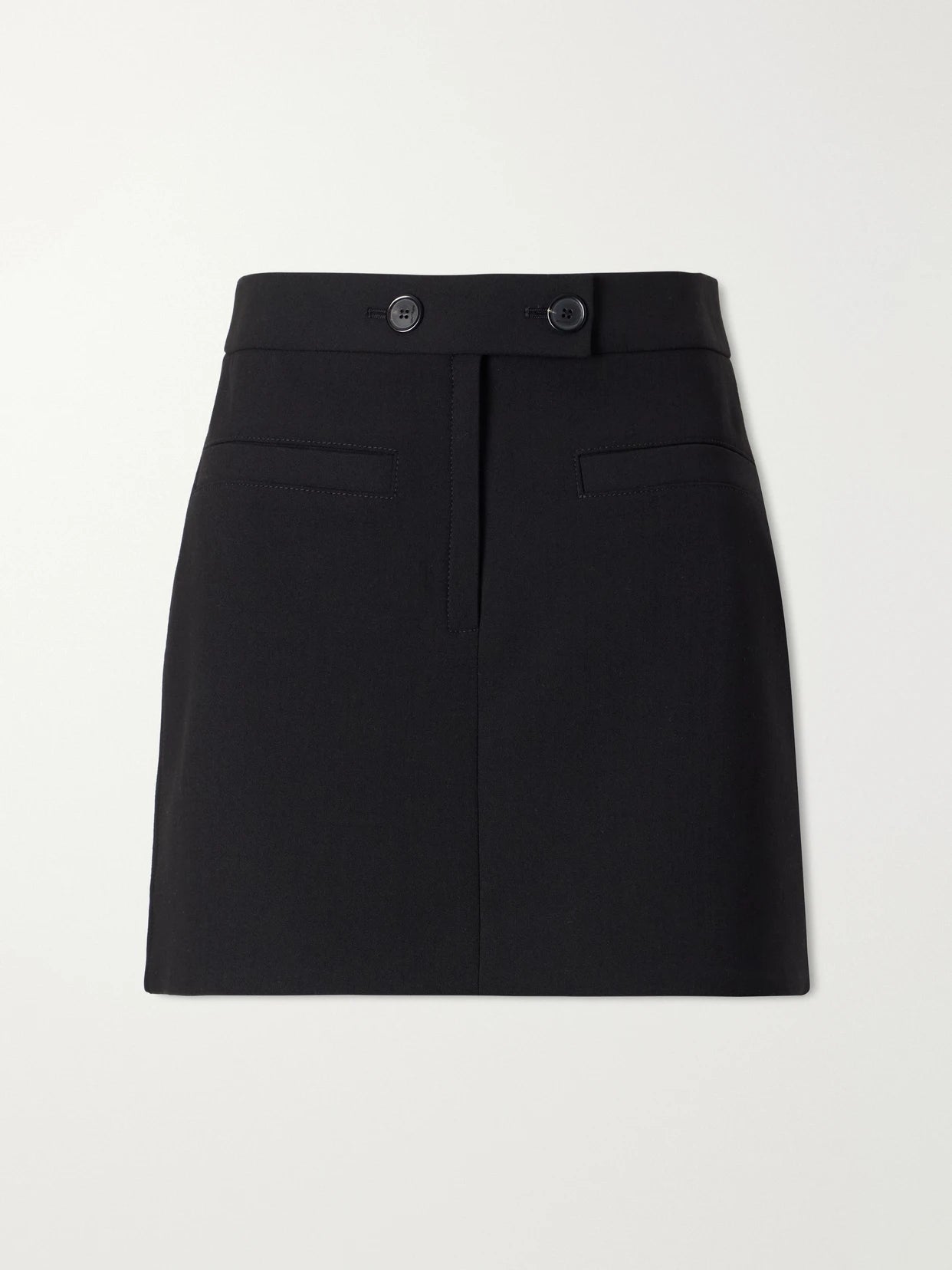 Logo-embroidered Twill Mini Skirt
