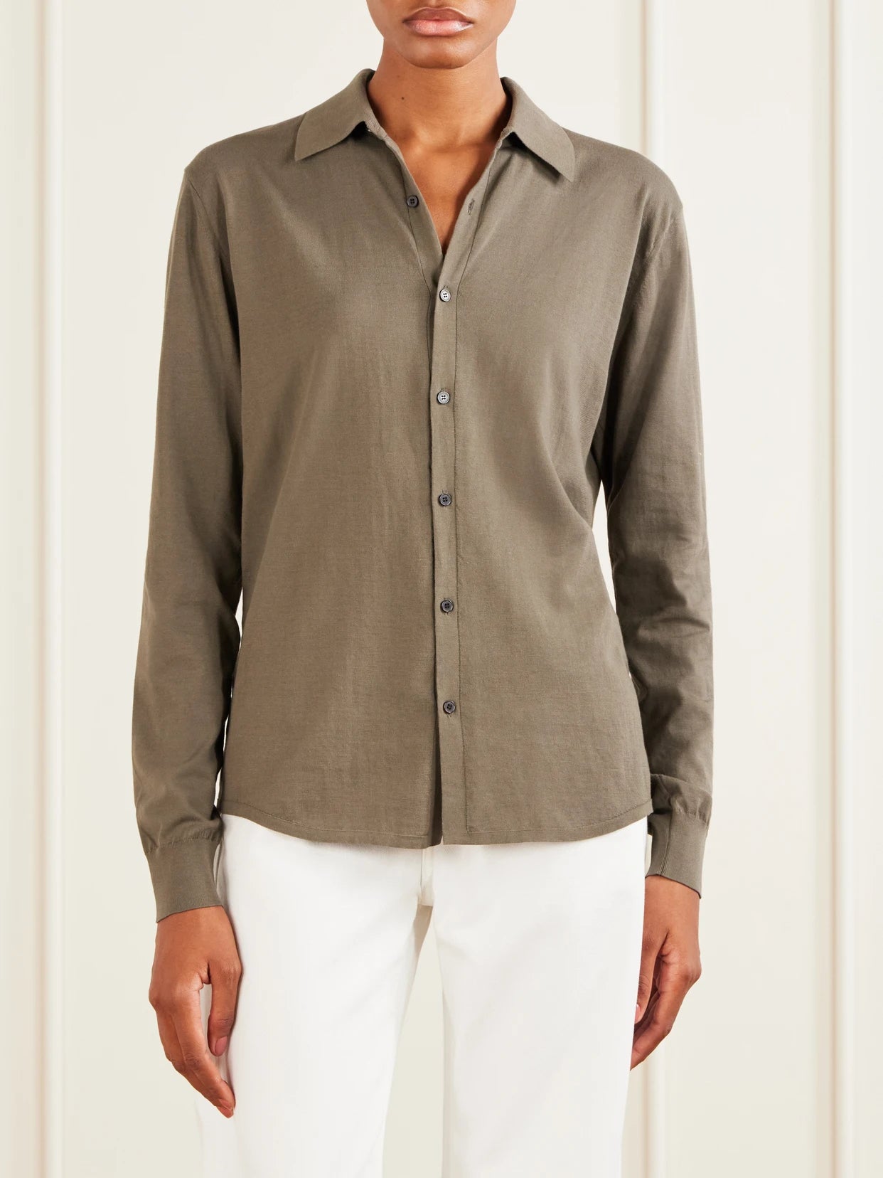 Giza Fine Knit Cotton Shirt