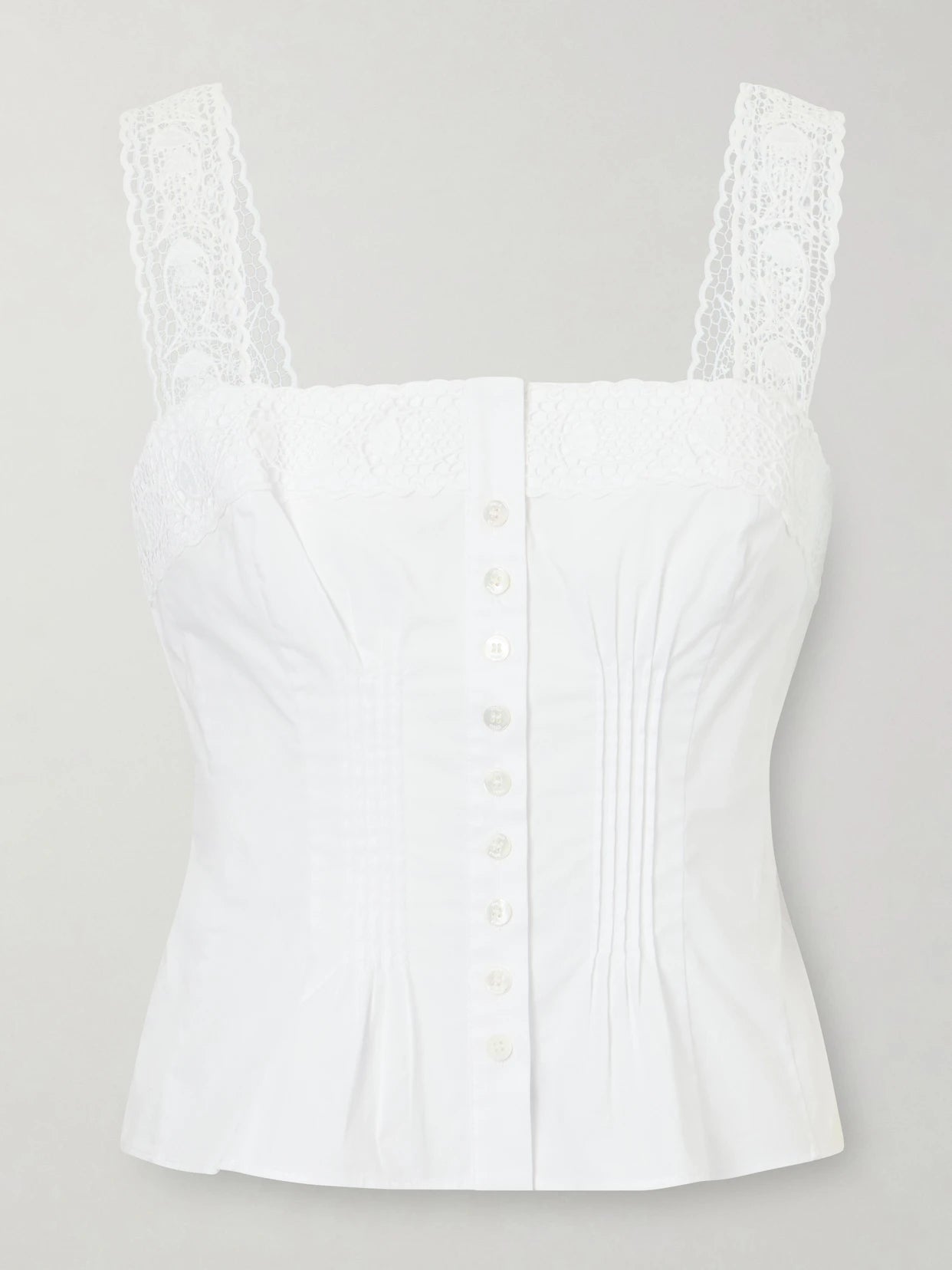 + Da Adolfo Matilde Cotton-blend Tank