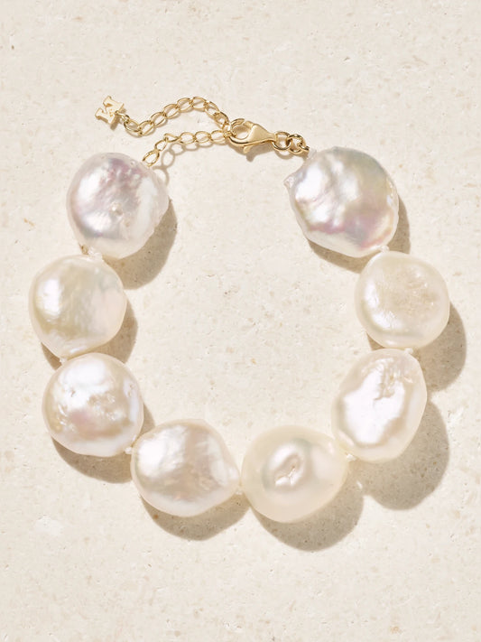 Mateo 14-karat Gold Pearl Bracelet