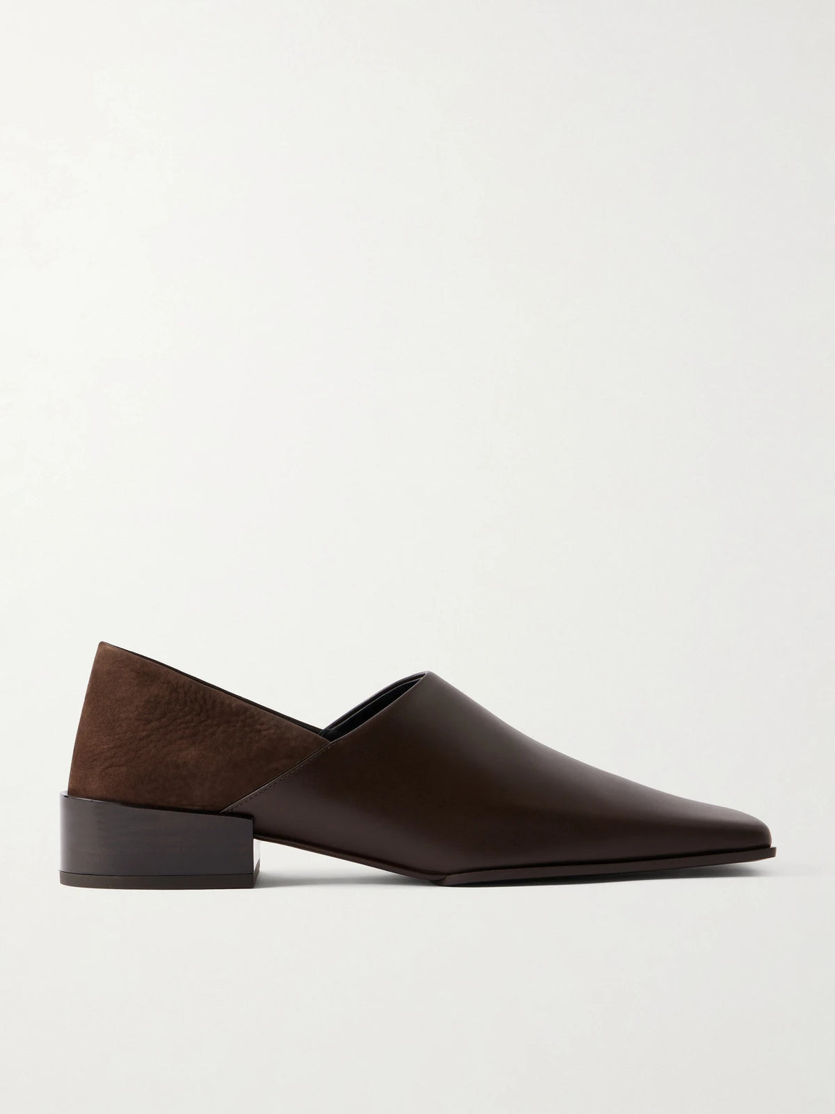 Leather And Nubuck Loafers