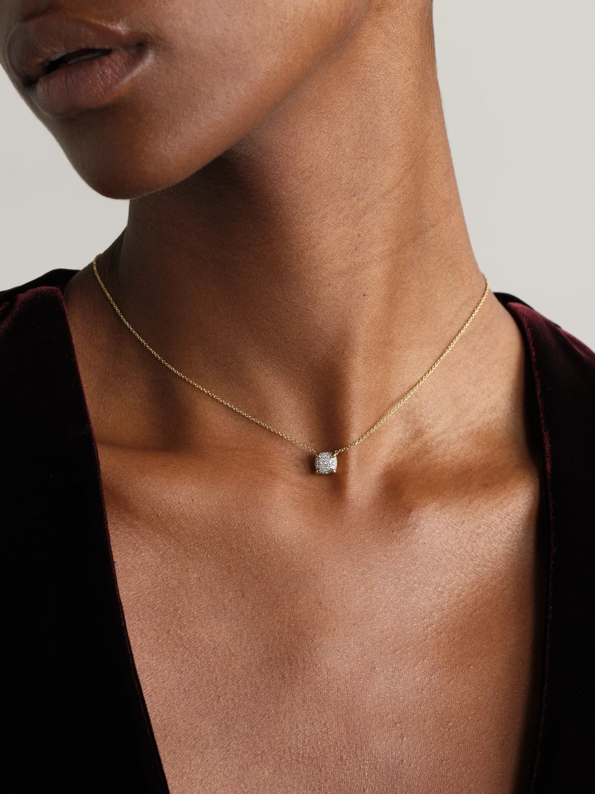 Image of Necklaces. Product name - Châtelaine 18-karat Gold Diamond Necklace in Multi colour by brand - David Yurman