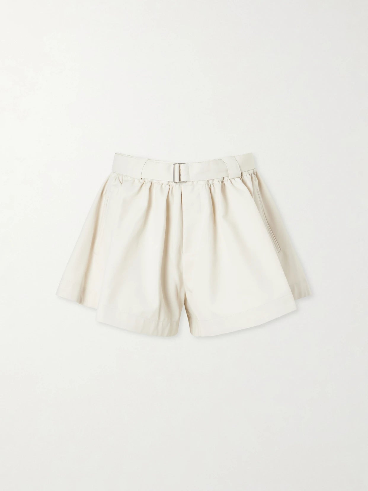 Angelina Belted Pleated Woven Shorts