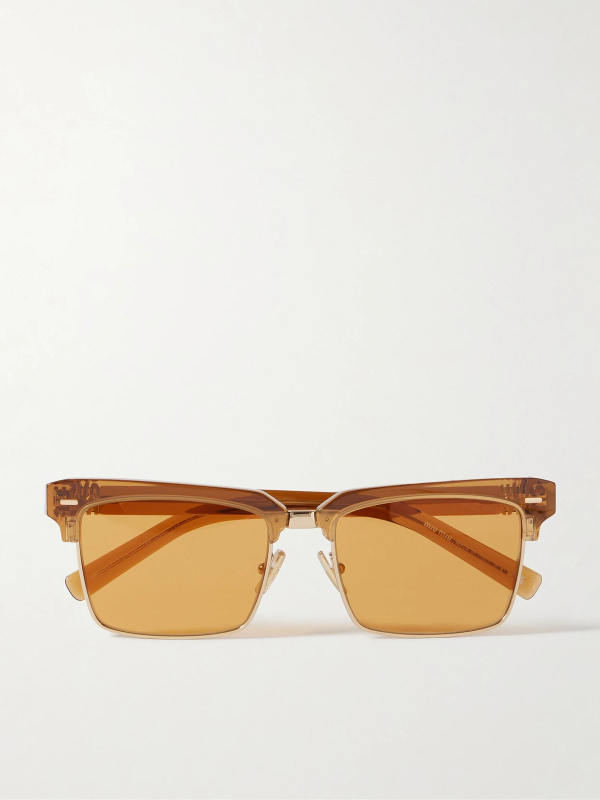 Square-frame Acetate And Gold-tone Sunglasses