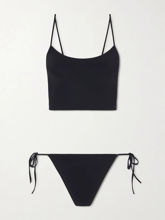 Image of Swimwear. Product name - Novantaquattro Bikini in Black colour by brand - Lido